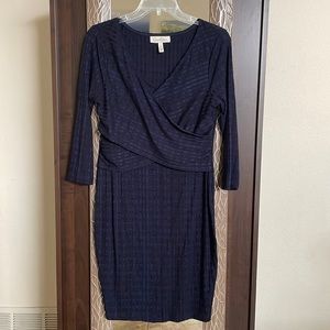 Jessica Simpson Maternity crisscross maternity dress Navy blue